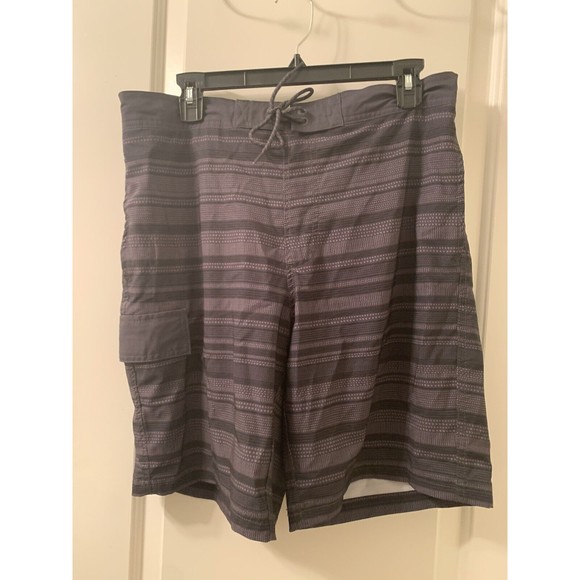 George Men's Striped Swimsuit Board Shorts Medium 32-34 - Picture 1 of 6